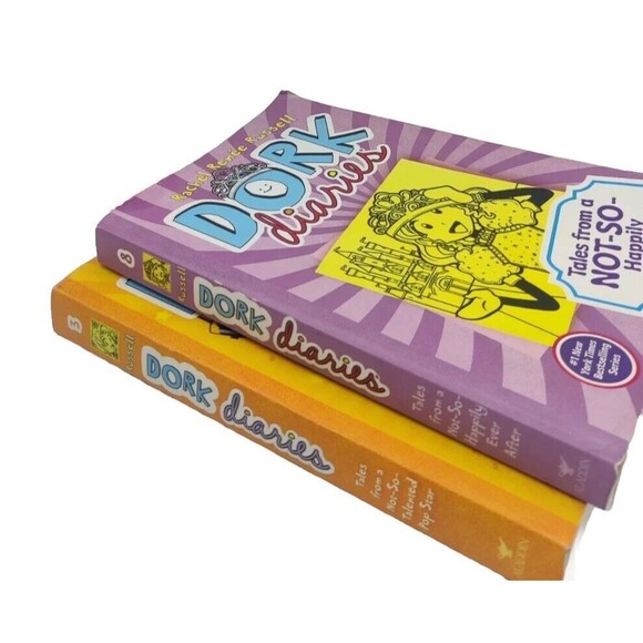 Dork Diaries Books 3 & 8 By Rachel Renee Russell Paperback Lot Of 2 Softcover - Picture 1 of 8